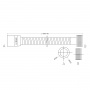 Шланг для душа Lemark LE8029S, двухзагибный, 80 см, сталь, хром