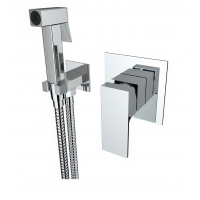 Смеситель с гигиеническим душем VIEIR V393553, встраиваемый, однорычажный, хром