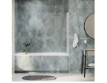 Стеклянная шторка на ванну WasserKraft Berkel 48P01-80R Matt glass