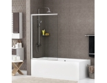Стеклянная шторка на ванну WasserKraft Main 41S02-80 WasserSchutz