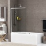 Стеклянная шторка на ванну WasserKraft Main 41S02-100 WasserSchutz