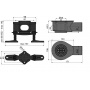 Водоотводящий желоб Alcadrain Fit&Go с двухсторонней решеткой (APZ13-DOUBLE9-750)