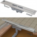 Водоотводящий желоб APZ1001-1150 с порогами для перфорированной решетки, вертикальный сток
