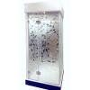 Душевое ограждение 960х960х2000, пескоструйный рисунок, распашная дверь