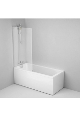 Шторка на борт ванны AM.PM Gem 80см, неподвижная