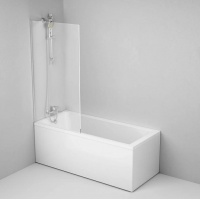 Шторка на борт ванны AM.PM Gem 80см, неподвижная