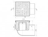 Трап горизонтальный 110 (150х150) TA1112 Ани Пласт