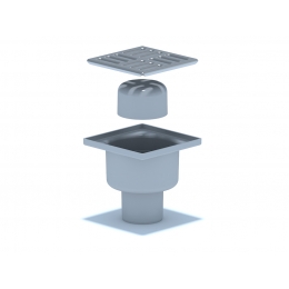 Трап вертикальный  50 (100х100) ТА5202 Ани Пласт