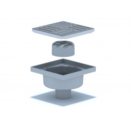 Трап вертикальный  50 (150х150) TA5212 Ани Пласт