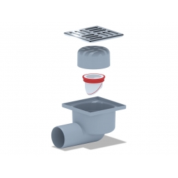Трап горизонтальный  50 (100х100) СУХОЙ TQ5102 Ани Пласт