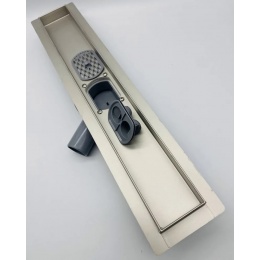 Душевой трап под плитку с сухим затвором Vieir 900 мм поворотный 360°