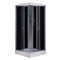 Душевая кабина Loranto 90х90х215, поддон 13 см, верхний душ, тонированное стекло