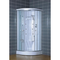 Душевая кабина Loranto 80х80х220, поддон 15 см, верхний душ, матовое стекло, профиль матовый хром