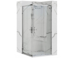 Душевое ограждение Loranto NEO 90x90x190 прозрачное закаленное стекло 5 мм, профиль серебро