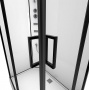 Душевая кабина Loranto Neo 120х80х205, поддон 15 см, душ, прозрачное стекло, профиль матовый черный
