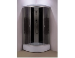 Душевая кабина Loranto 80x80x215 поддон 25 см, ручной душ, стекло мозаика, профиль матовый хром