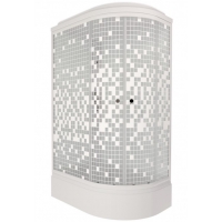 Душевая кабина Triton Коралл 120х80 В левая, средний поддон, белый, мозаика, 6 мест+ сифон D50