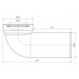 Труба W9220 фановая 110*90° Ани Пласт