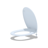 Сиденье для унитаза белое Ани Пласт пласт. креп.