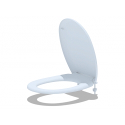 Сиденье для унитаза белое Ани Пласт пласт. креп.