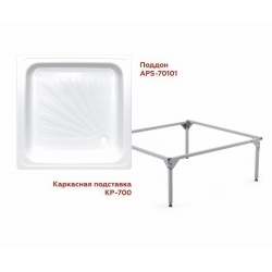 Каркас 80х80 для душевого поддона ВИЗ Antika квадрат