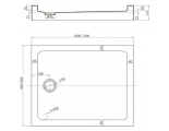 Душевой поддон Veconi прямоугольный Tezeo acrylic 1200x900x150 мм