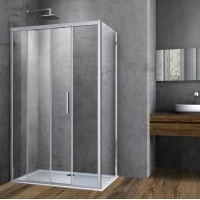 Душевой уголок Vincea Soft VSR-3SO9012CL, 1200*900, хром, стекло прозрачное