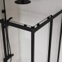 Душевой уголок Vincea квадратный/прямоугольный 1000x800x1950 VSS-5CT8010CLB черный прозрачное