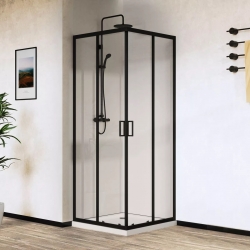 Душевой уголок Vincea квадратный/прямоугольный 1000x800x1950 VSS-5CT8010CLB черный прозрачное