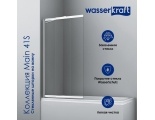 Стеклянная шторка на ванну WasserKraft Main 41S02-100 WasserSchutz