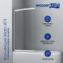 Стеклянная шторка на ванну WasserKraft Main 41S02-100 WasserSchutz