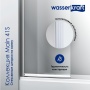 Стеклянная шторка на ванну WasserKraft Main 41S02-100 WasserSchutz