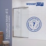 Стеклянная шторка на ванну WasserKraft Main 41S02-100 WasserSchutz