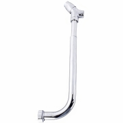 Кран смывной КРС-20-05 с хромированной трубой для чаши Генуя (кнопка)