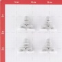 Ролик дверной ERLIT 25 мм двойные эксцентриковые, комплект на дверь, блистер