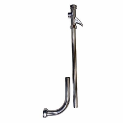 Кран смывной КРС-20 с хромированной трубой для чаши генуя (рычаг)