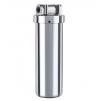 Фильтр магистральный UNICORN SL10, 1/2" для горячей воды, колба сталь нержавеющая AIS304