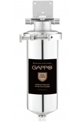 Фильтр магистральный GAPPO BB10, 1" сталь нержавеющая 304L + картридж полипропен