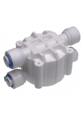 Клапан четырехходовой отсечной, 1/4 трубка, для обратного осмоса