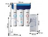 Система фильтрации обратного осмоса Барьер Evolution Osmo, 3 ступени с насосом и краном