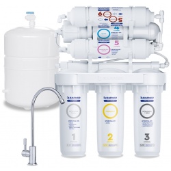 Система фильтрации обратного осмоса Барьер Профи Osmo 100 М Лайт, 6 ступеней с баком и краном