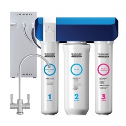 Система фильтрации обратного осмоса Барьер Evolution Osmo M, 3 ступени с насосом и краном