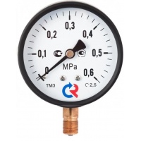 Манометр радиальный РОСМА ТМ-310P.00,  63мм, 0,6MPa, M12×1,5, класс 2.5