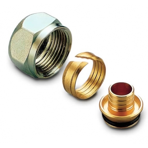 Фитинг компрессионный евроконус 16х2,0 х 3/4" Aspipe для труб PEX, PE-RT купить в интернет магазине Санрай73