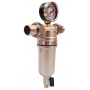 Фильтр с манометром 1/2" Aspipe для горячей воды, колба латунь