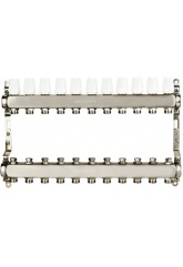 Коллекторная группа на 11 выходов 1"х3/4" Aspipe без расходомеров, сталь нержавеющая