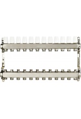 Коллекторная группа на 12 выходов 1"х3/4" Aspipe без расходомеров, сталь нержавеющая