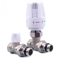 Комплект радиаторный терморегулирующий прямой 1/2 Aspipe