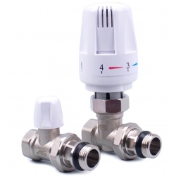 Комплект радиаторный терморегулирующий прямой 1/2 Aspipe