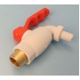 Кран шаровой водоразборный 1/2" Aspipe PP-R со штуцером 16 мм, рычаг
